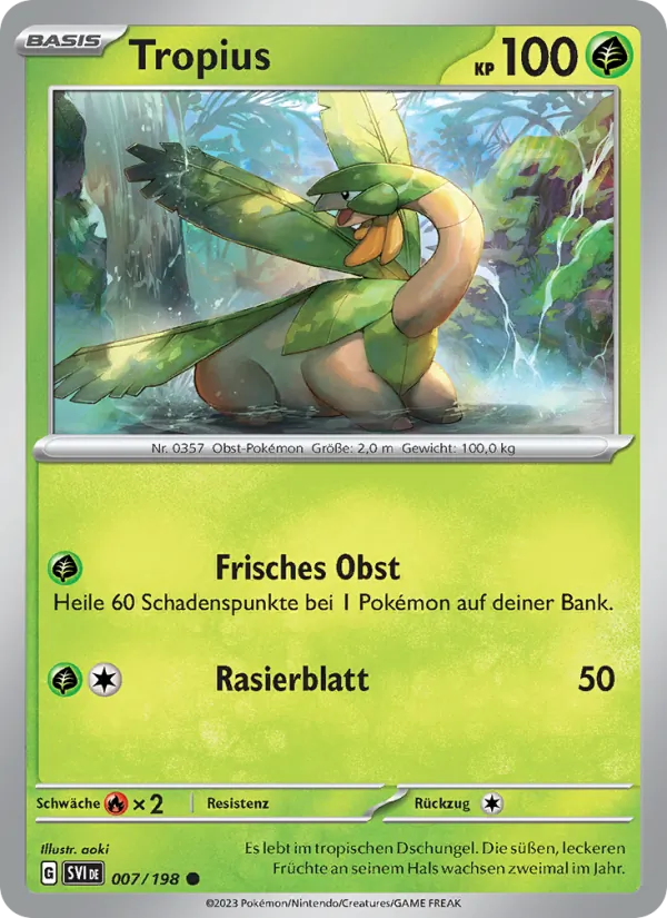 Karte Tropius aus Karmesin & Purpur, Nummer 007/198