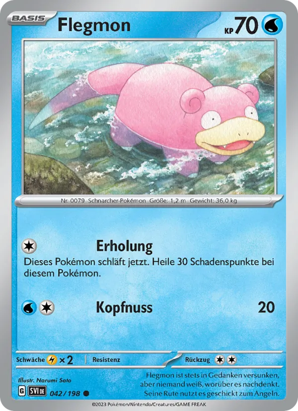 Karte Flegmon aus Karmesin & Purpur, Nummer 042/198