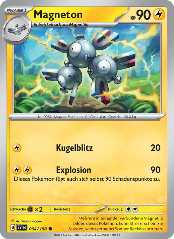 Karte Magneton aus Karmesin & Purpur, Nummer 064/198