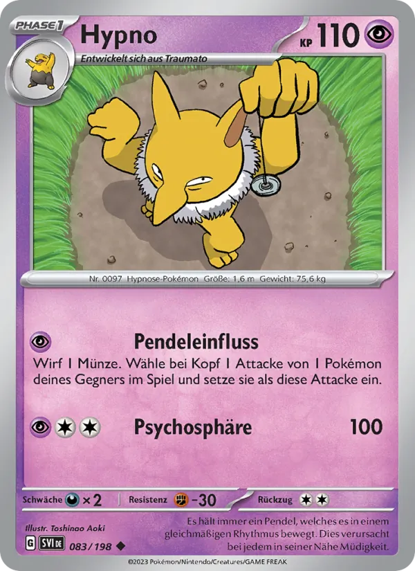 Karte Hypno aus Karmesin & Purpur, Nummer 083/198