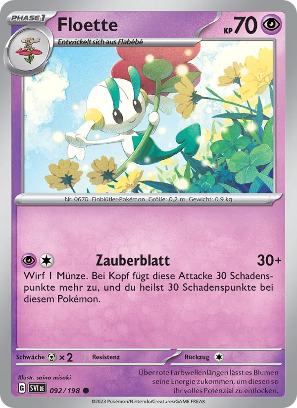 Karte Floette aus Karmesin & Purpur, Nummer 092/198