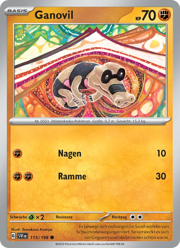 Karte Ganovil aus Karmesin & Purpur, Nummer 115/198