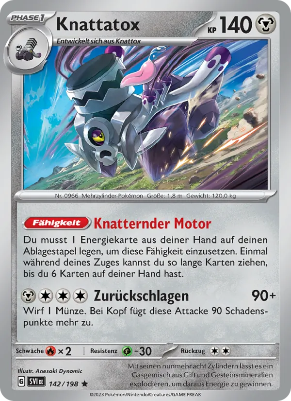 Karte Knattatox aus Karmesin & Purpur, Nummer 142/198