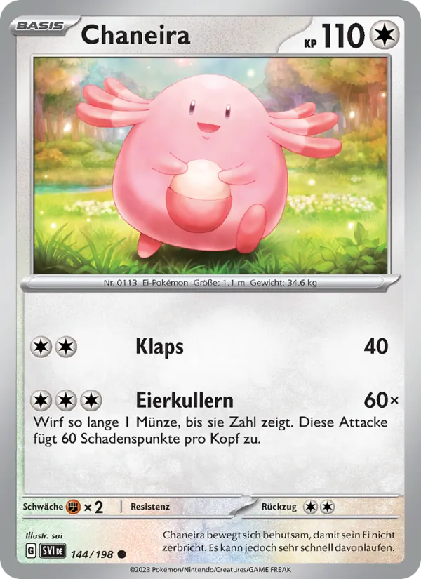 Karte Chaneira aus Karmesin & Purpur, Nummer 144/198