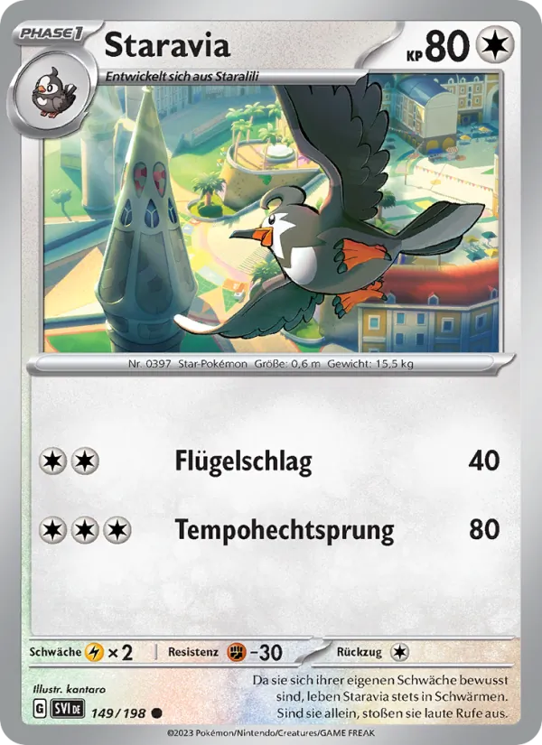 Karte Staravia aus Karmesin & Purpur, Nummer 149/198