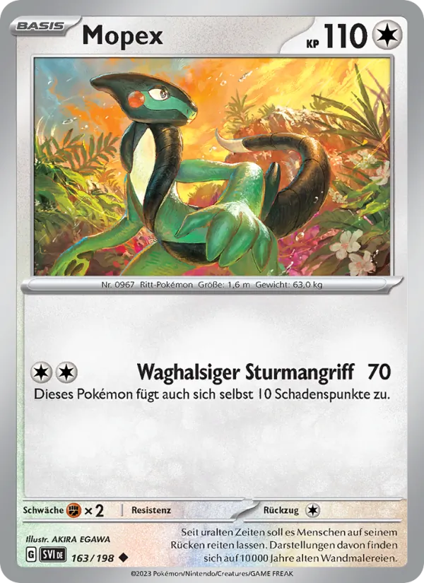 Karte Mopex aus Karmesin & Purpur, Nummer 163/198