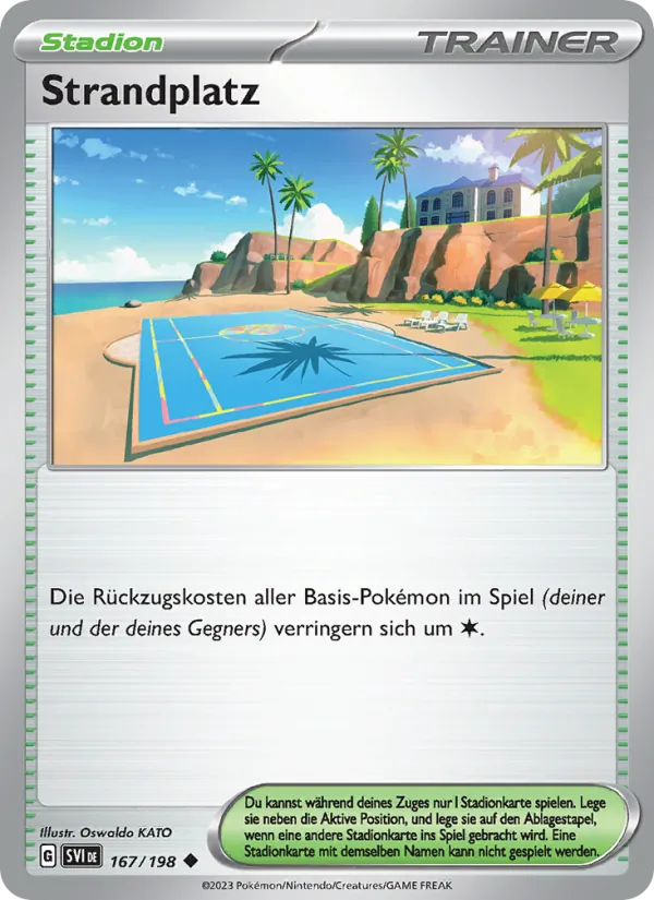 Karte Strandplatz aus Karmesin & Purpur, Nummer 167/198
