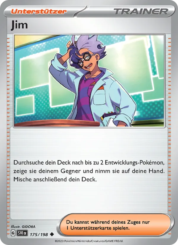 Karte Jim aus Karmesin & Purpur, Nummer 175/198