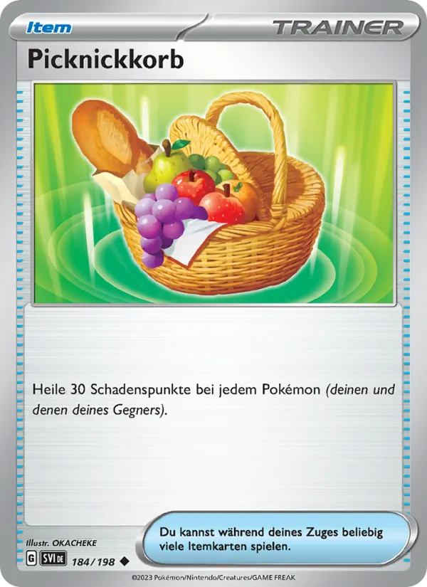 Karte Picknickkorb aus Karmesin & Purpur, Nummer 184/198