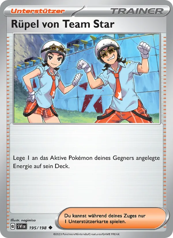 Karte Rüpel von Team Star aus Karmesin & Purpur, Nummer 195/198