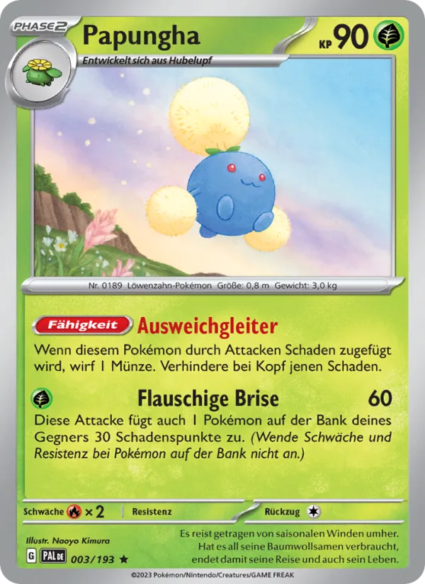 Karte Papungha aus Entwicklungen in Paldea, Nummer 003/193