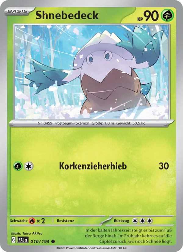 Karte Shnebedeck aus Entwicklungen in Paldea, Nummer 010/193