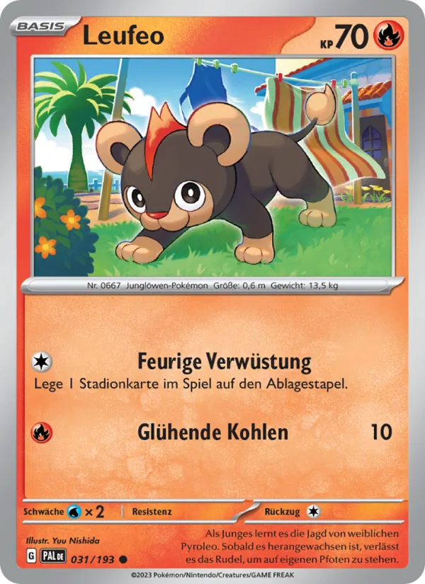 Karte Leufeo aus Entwicklungen in Paldea, Nummer 031/193