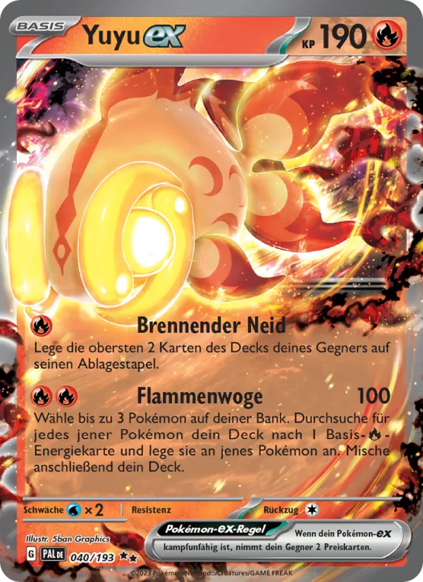 Karte Yuyu-ex aus Entwicklungen in Paldea, Nummer 040/193
