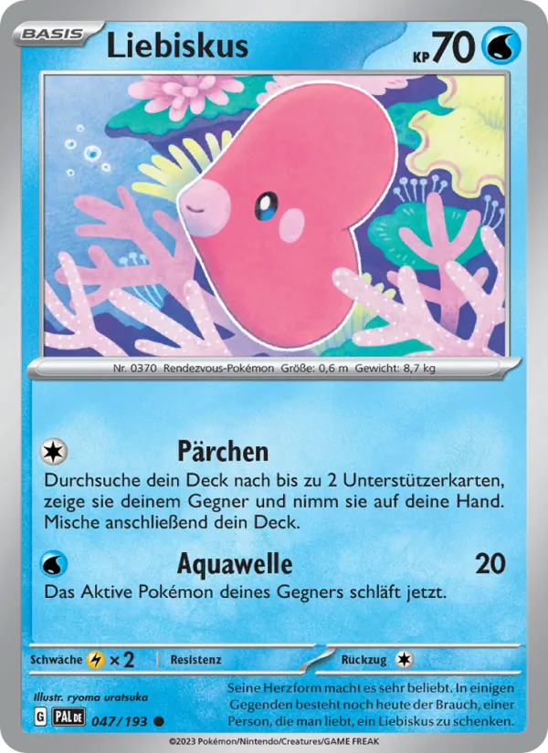 Karte Liebiskus aus Entwicklungen in Paldea, Nummer 047/193