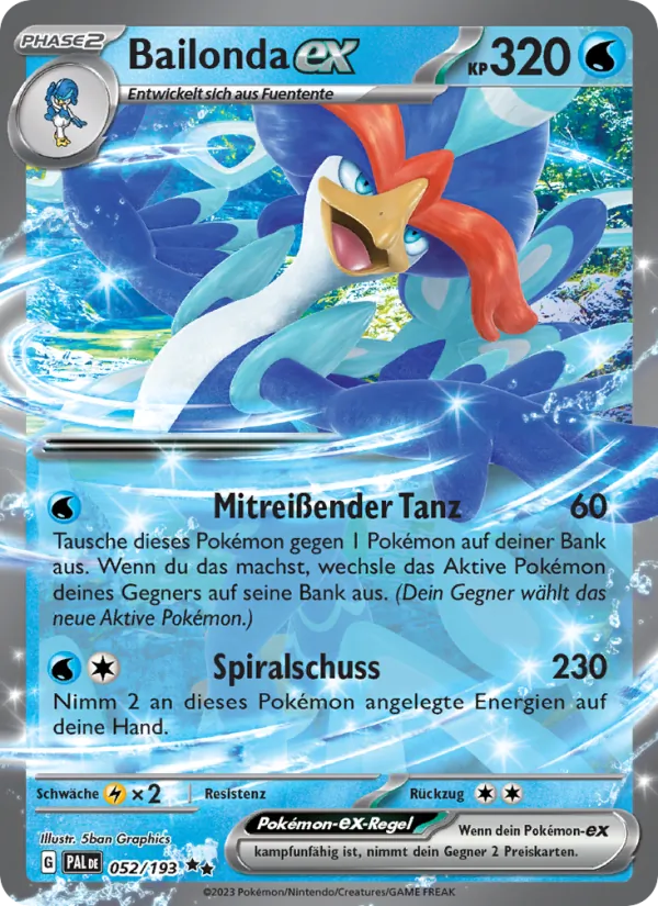 Karte Bailonda-ex aus Entwicklungen in Paldea, Nummer 052/193