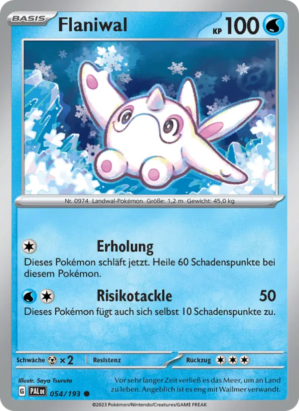 Karte Flaniwal aus Entwicklungen in Paldea, Nummer 054/193