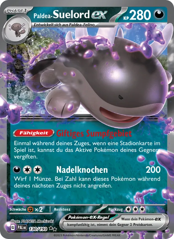 Karte Paldea-Suelord-ex aus Entwicklungen in Paldea, Nummer 130/193