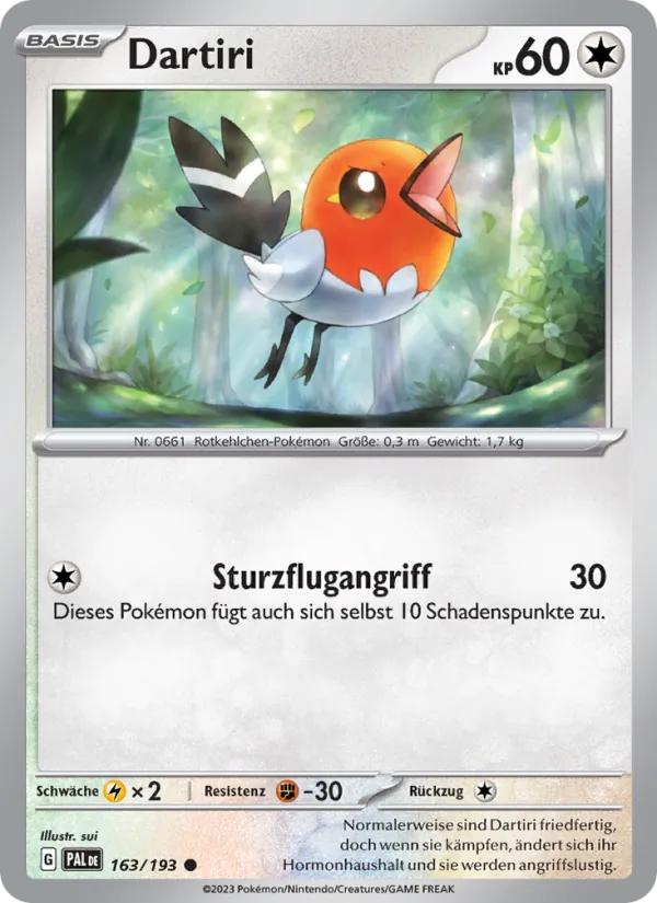 Karte Dartiri aus Entwicklungen in Paldea, Nummer 163/193