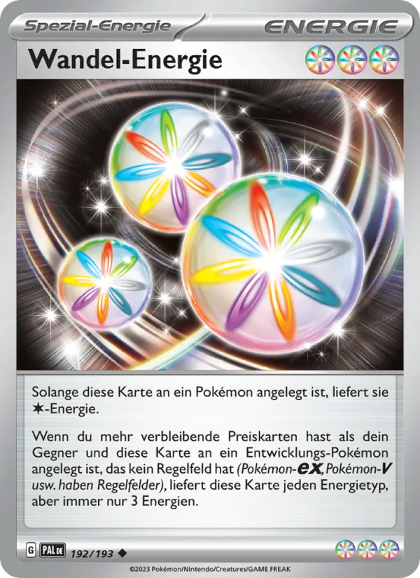 Karte Wandel-Energie aus Entwicklungen in Paldea, Nummer 192/193