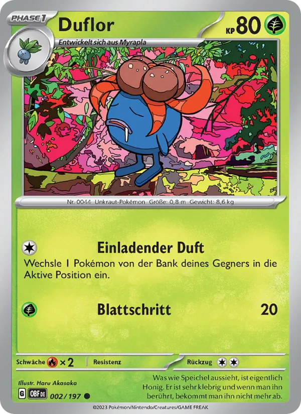 Karte Duflor aus Obsidian Flammen, Nummer 002/197