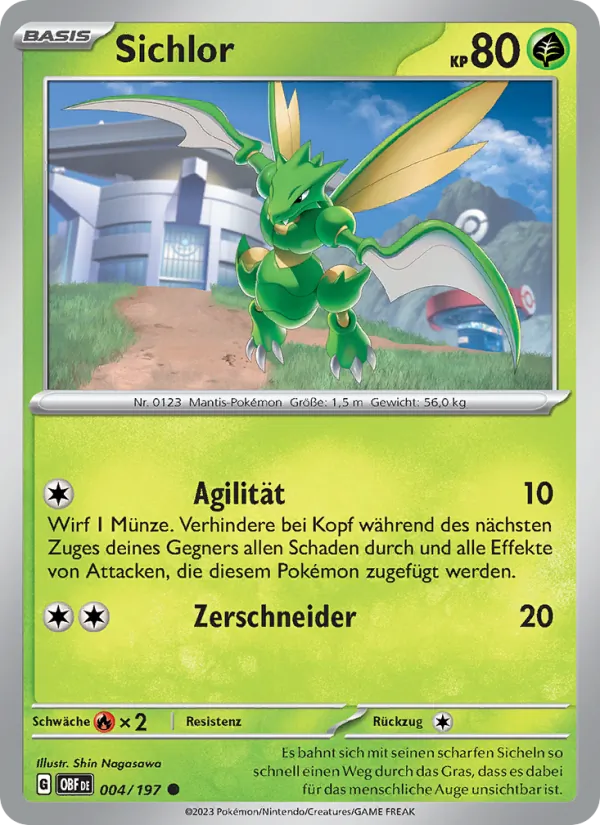 Karte Sichlor aus Obsidian Flammen, Nummer 004/197