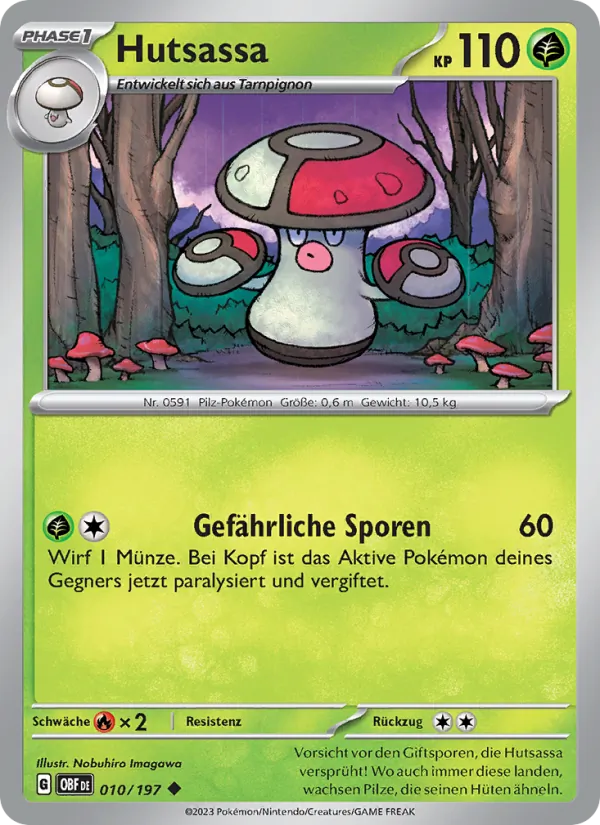 Karte Hutsassa aus Obsidian Flammen, Nummer 010/197