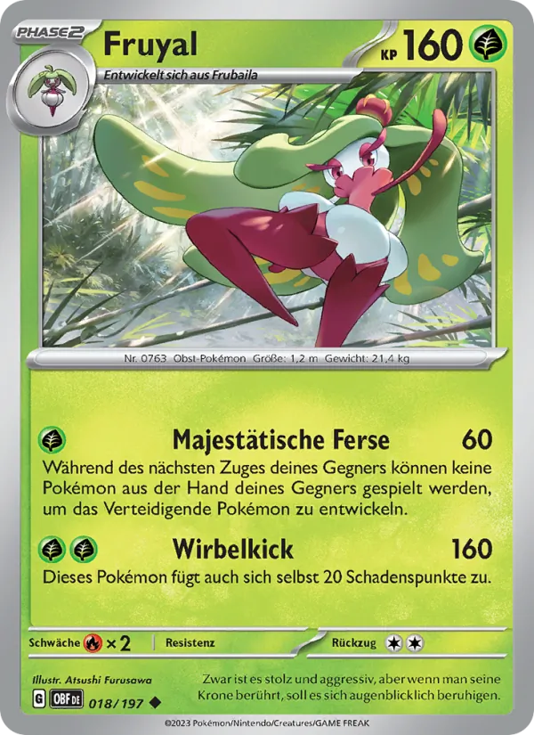Karte Fruyal aus Obsidian Flammen, Nummer 018/197
