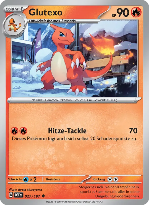 Karte Glutexo aus Obsidian Flammen, Nummer 027/197