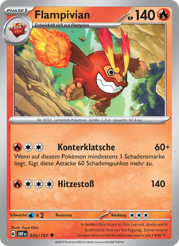 Karte Flampivian aus Obsidian Flammen, Nummer 035/197