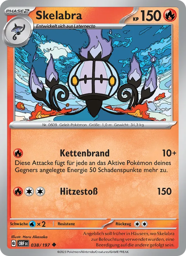 Karte Skelabra aus Obsidian Flammen, Nummer 038/197