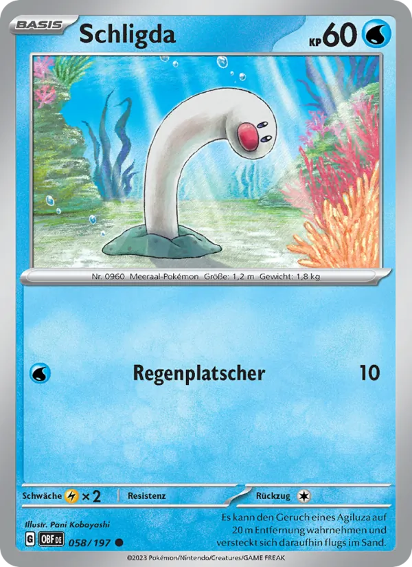 Karte Schligda aus Obsidian Flammen, Nummer 058/197