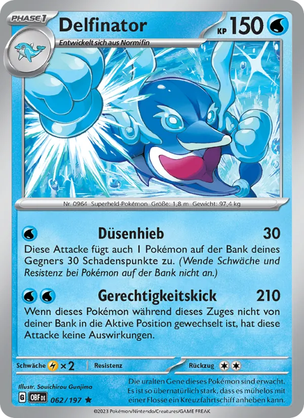Karte Delfinator aus Obsidian Flammen, Nummer 062/197