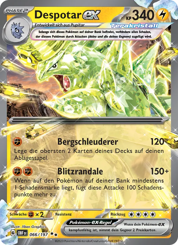 Karte Despotar-ex aus Obsidian Flammen, Nummer 066/197