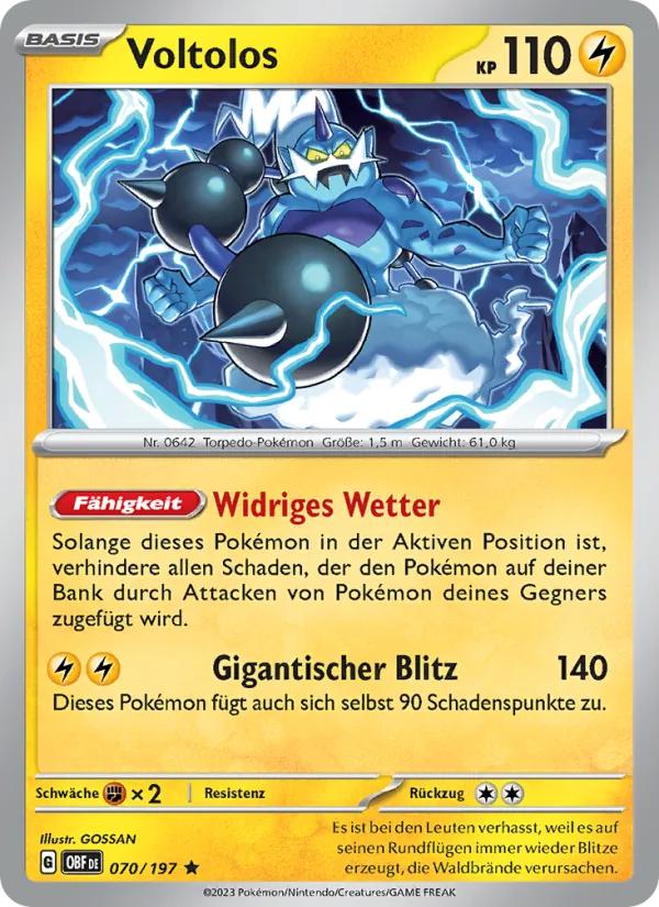 Karte Voltolos aus Obsidian Flammen, Nummer 070/197