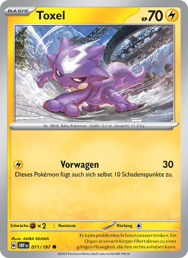Karte Toxel aus Obsidian Flammen, Nummer 071/197