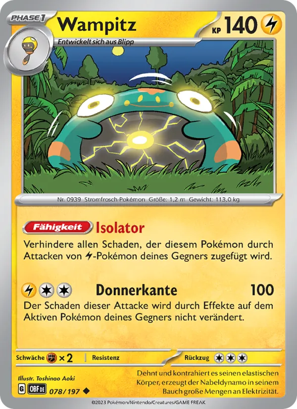 Karte Wampitz aus Obsidian Flammen, Nummer 078/197