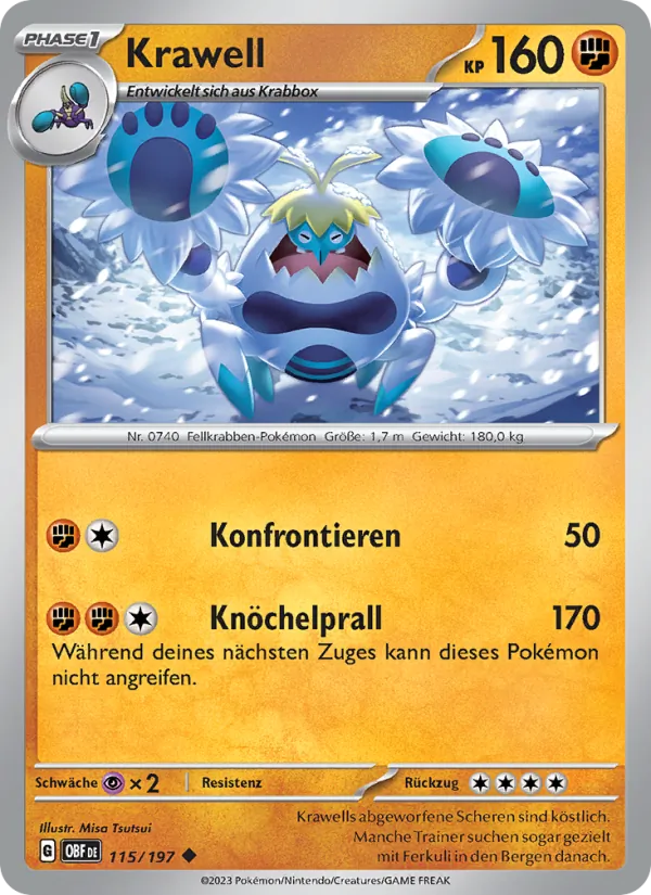 Karte Krawell aus Obsidian Flammen, Nummer 115/197