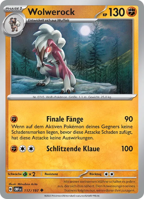 Karte Wolwerock aus Obsidian Flammen, Nummer 117/197