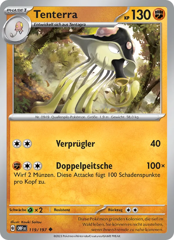 Karte Tenterra aus Obsidian Flammen, Nummer 119/197