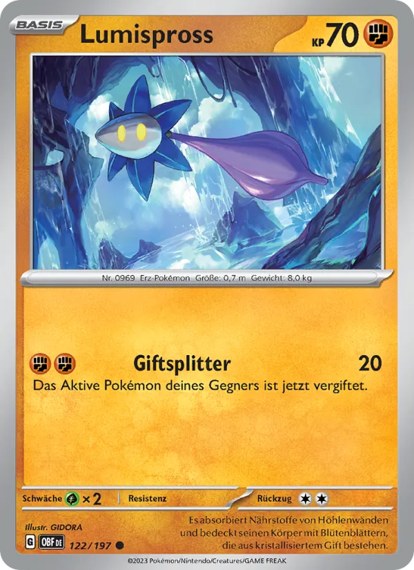 Karte Lumispross aus Obsidian Flammen, Nummer 122/197