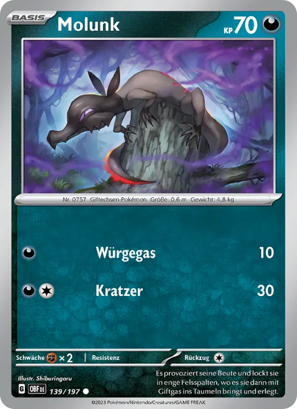 Karte Molunk aus Obsidian Flammen, Nummer 139/197