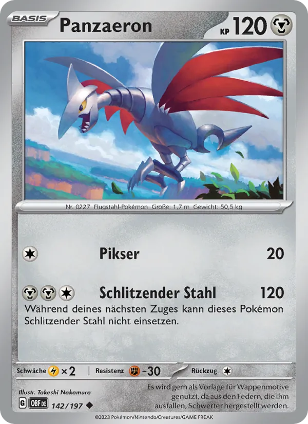 Karte Panzaeron aus Obsidian Flammen, Nummer 142/197