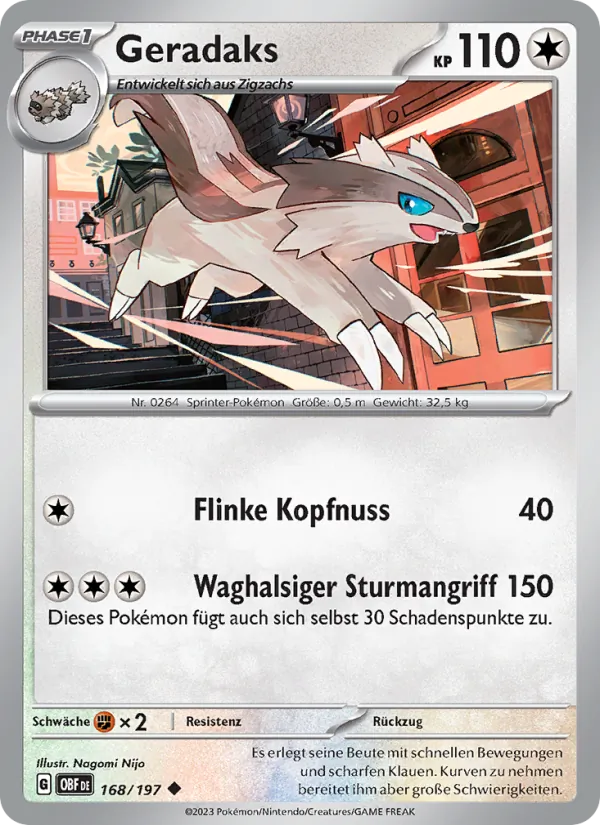 Karte Geradaks aus Obsidian Flammen, Nummer 168/197