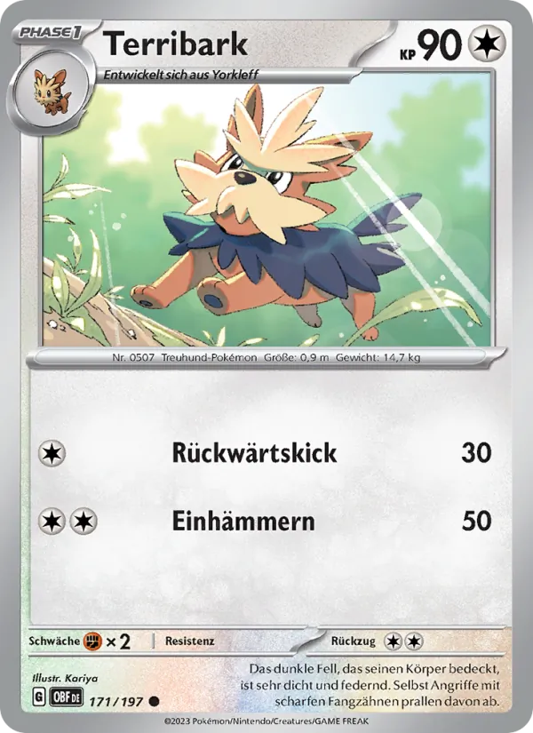 Karte Terribark aus Obsidian Flammen, Nummer 171/197