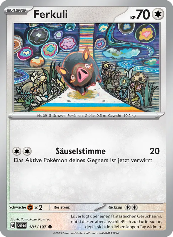 Karte Ferkuli aus Obsidian Flammen, Nummer 181/197
