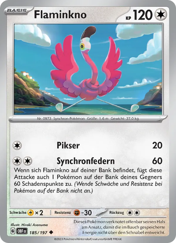 Karte Flaminkno aus Obsidian Flammen, Nummer 185/197