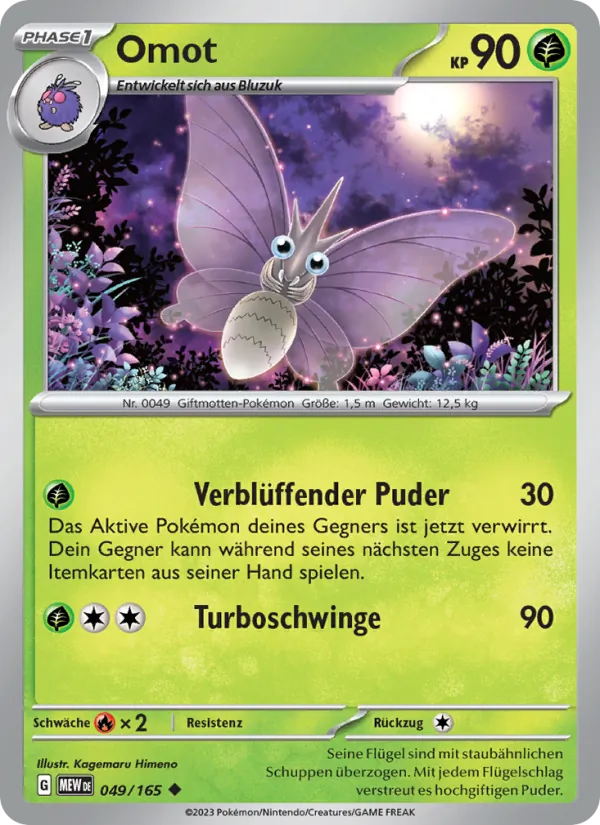 Karte Omot aus 151, Nummer 049/165