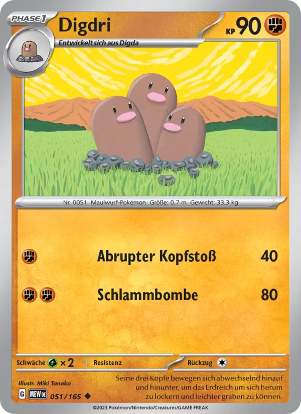 Karte Digdri aus 151, Nummer 051/165