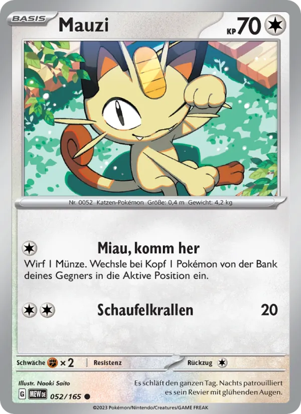 Karte Mauzi aus 151, Nummer 052/165